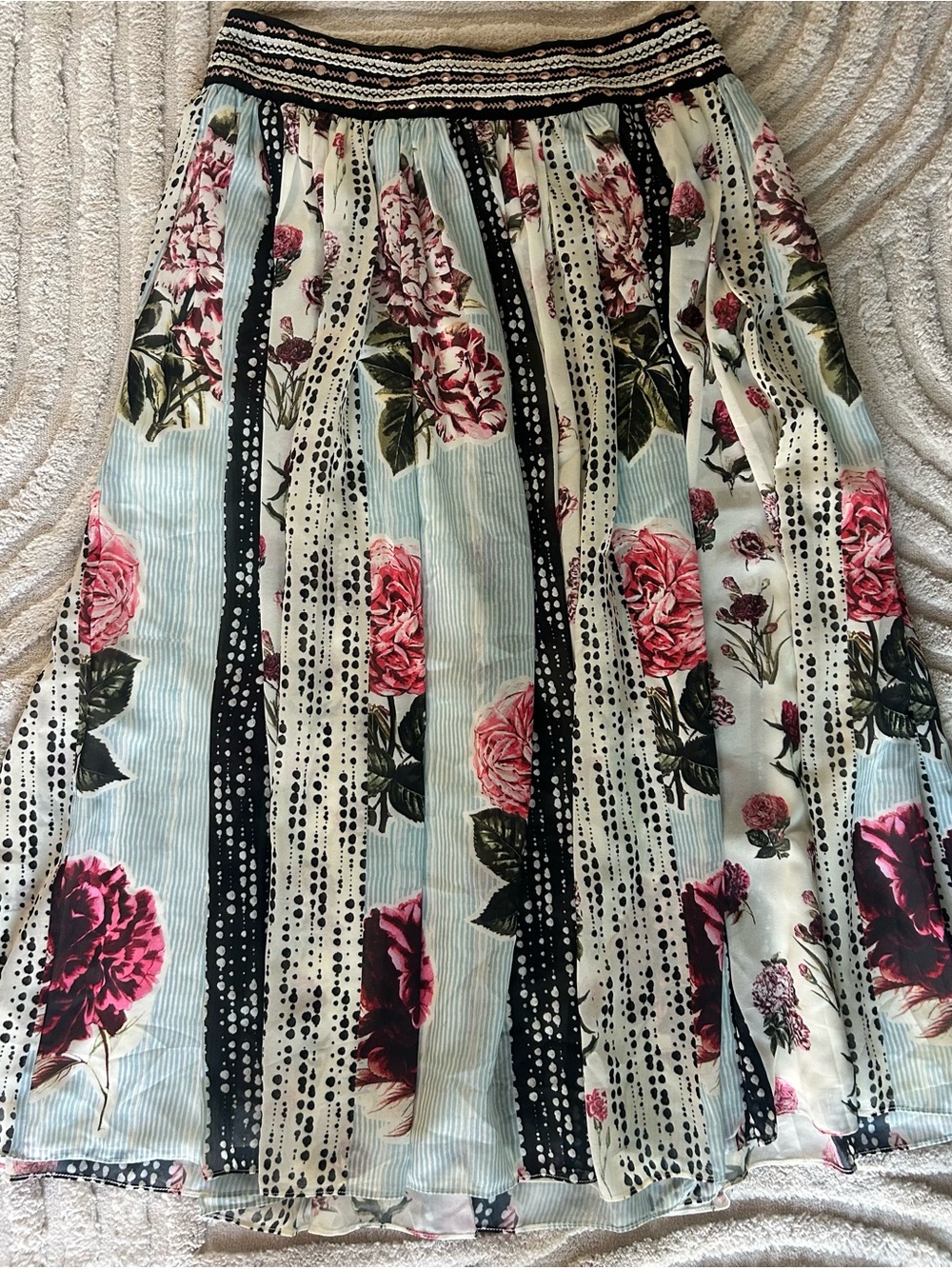 Anthropologie Condorcet Floral Skirt by Verb by Pallavi Singhee — Size 4